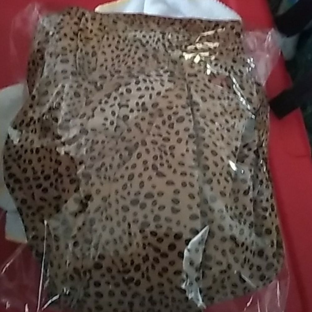 Boho chic ruffle dress animal print brown spring fall dress Boutique style - Picture 5 of 6